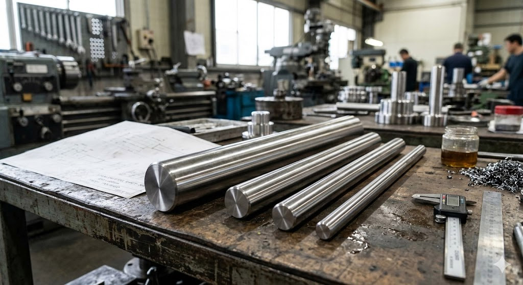 เพลาสแตนเลสมีกี่เกรด? เลือกแบบไหนให้เหมาะกับงานอุตสาหกรรม